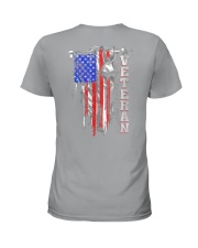 Vet flag gun Ladies T-Shirt tile