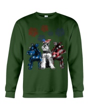 schnauzer 4th july Crewneck Sweatshirt tile