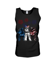 schnauzer 4th july Unisex Tank tile