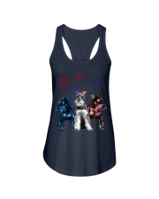 schnauzer 4th july Ladies Flowy Tank tile