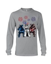 schnauzer 4th july Long Sleeve Tee tile