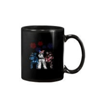 schnauzer 4th july Mug tile
