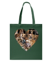 greyhound heart shape full Tote Bag tile