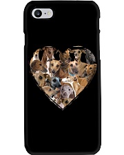 greyhound heart shape full Phone Case tile