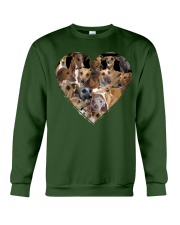 greyhound heart shape full Crewneck Sweatshirt tile
