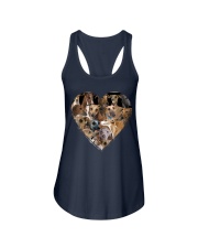 greyhound heart shape full Ladies Flowy Tank tile