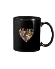 greyhound heart shape full Mug tile