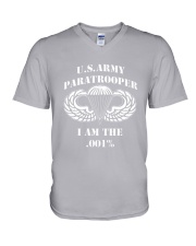 Vet Paratrooper V-Neck T-Shirt tile