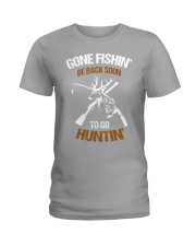 Hunting fishing Ladies T-Shirt tile