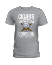 Cigars bourbon solve Ladies T-Shirt tile