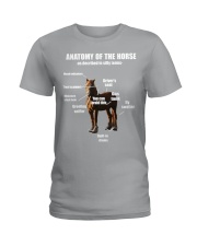 Funny Anatomy of the Horse Ladies T-Shirt tile