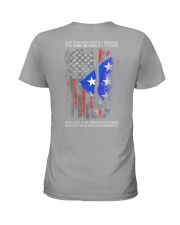 Vet flag fly Ladies T-Shirt tile
