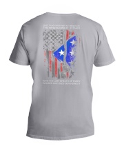 Vet flag fly V-Neck T-Shirt tile
