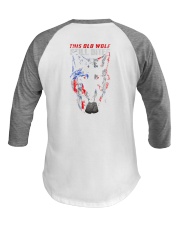 Vet old wolf Baseball Tee tile