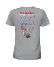 Vet old wolf Ladies T-Shirt tile