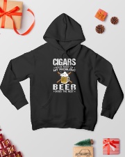 Cigar Beer solve Hooded Sweatshirt lifestyle-holiday-hoodie-front-2