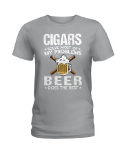 Cigar Beer solve Ladies T-Shirt tile
