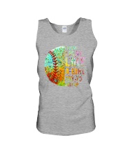 Softball like a girl Unisex Tank tile