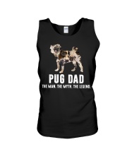 pug dad Unisex Tank tile