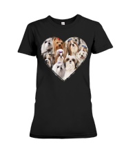 shih tzu heart shape full Premium Fit Ladies Tee tile