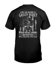 Vet why Green beret Classic T-Shirt back