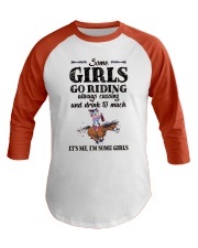 Horse some girls Baseball Tee tile
