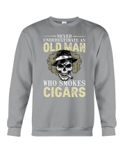 Old man cigar never Crewneck Sweatshirt tile