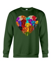 dachshund heart shape Crewneck Sweatshirt tile
