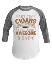 Cigar dad Baseball Tee tile