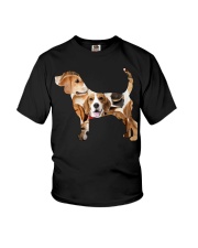 Beagle shape full Youth T-Shirt tile