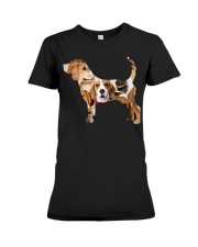 Beagle shape full Premium Fit Ladies Tee tile