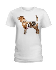 Beagle shape full Ladies T-Shirt front