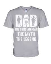 82 airman dad V-Neck T-Shirt tile
