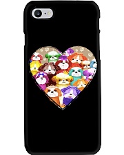 shih tzu heart shape Phone Case tile