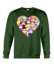 shih tzu heart shape Crewneck Sweatshirt tile
