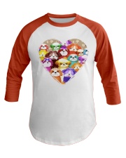 shih tzu heart shape Baseball Tee tile