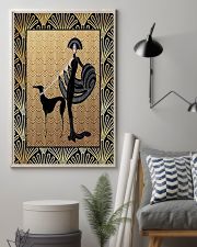 Greyhound with woman 11x17 Poster lifestyle-poster-1