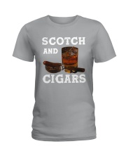 Cigar and scotch Ladies T-Shirt tile