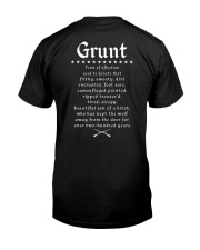 Vet Grunt Classic T-Shirt back