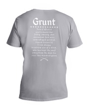 Vet Grunt V-Neck T-Shirt tile