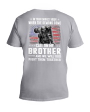 In your darkest hour veteran V-Neck T-Shirt tile