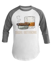 Cigar social distancing Baseball Tee tile