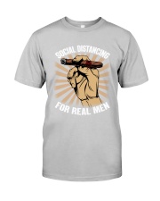 Real men social distancing cigar Classic T-Shirt tile