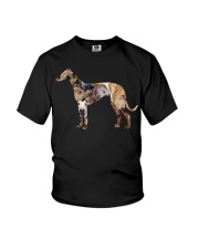 greyhound shape Youth T-Shirt tile