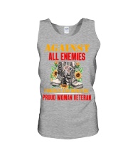 Vet Woman Against Unisex Tank tile