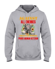 Vet Woman Against Hooded Sweatshirt tile
