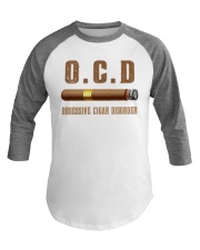 OCD cigar Baseball Tee tile