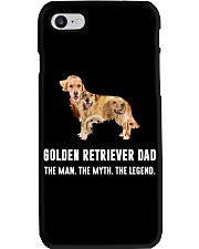 golden retriever dad Phone Case tile