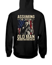Vet old man Hooded Sweatshirt back