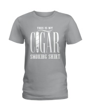 Cigar Smoking Shirt Ladies T-Shirt tile